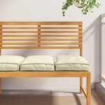 vidaXL Coussins 2 Pièces crème 40x40x8 cm en tissu Oxford pour sièges.