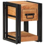 vidaXL Cabinet de chevet Marron 30 x 30 x 40 cm Bois d'acacia massif