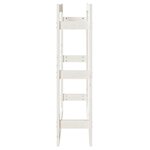vidaXL Support pour bois de chauffage Blanc 80x25x100 cm Bois de pin