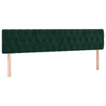 vidaXL Sommier à lattes de lit et matelas Vert foncé 180x200cm Velours