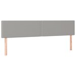 vidaXL Sommier à lattes de lit avec matelas Gris clair 180x200cm Tissu