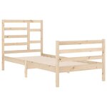 vidaXL Cadre de lit sans matelas bois massif 90x200 cm
