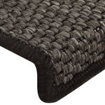 vidaXL Tapis d'escalier autocollants 15 Pièces 65x21x4 cm Anthracite