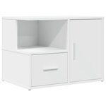 vidaXL Armoire d'angle blanc 160x40x45 cm bois d’ingénierie