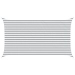 vidaXL Voile d'ombre Gris clair et blanc 4 5 x 2 5 m