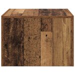 vidaXL Table basse Vieux bois Bois d'ingénierie
