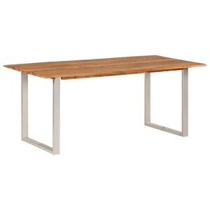 vidaXL Table de salle à manger 180x90x76 cm Bois d'acacia massif