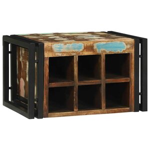 vidaXL Étagère à vin 46 x 35 x 27.5 cm Bois massif de récupération