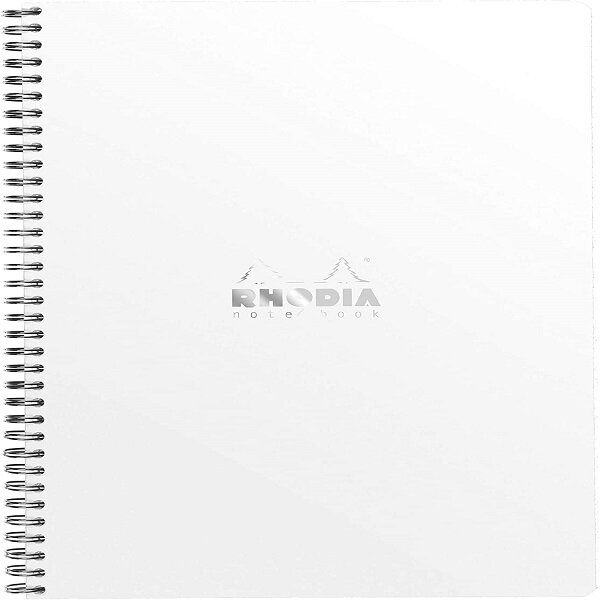 Cahier à Spirale (Reliure Intégrale) Notebook Blanc - A4+ - Ligné - 160 pages Détachables