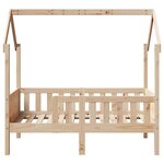 vidaXL Cadre de lit d'enfants forme de maison 70x140cm bois pin massif