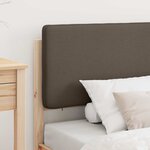 vidaXL Cadre de lit avec tête de lit rembourrée Taupe 80 x 200 cm