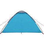 vidaXL Tente de camping à dôme 2 personnes bleu imperméable