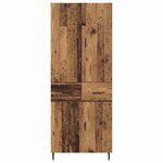 vidaXL Haut Armoire avec tiroir Bois Ancien 69 5 x 34 x 180 cm
