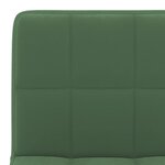 vidaXL Tabourets de bar lot de 2 vert foncé velours