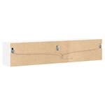 vidaXL Meuble TV mural avec LED blanc 180x31x38 cm