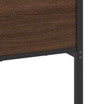 vidaXL Cadre de lit en métal sans matelas chêne marron 200x200 cm