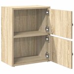 vidaXL Bibliothèque chêne sonoma 40x24x52 cm bois d'ingénierie