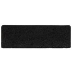 vidaXL Tapis d'escalier 30 pièces 65 x 21 x 4 cm Noir Bord rectangulaire