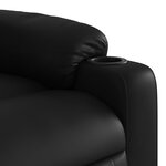 vidaXL Fauteuil de massage inclinable noir similicuir
