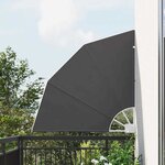 vidaXL Écran de confidentialité pour balcon Noir 115 x 115 cm tissu