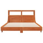 vidaXL Cadre de lit sans matelas cire marron 140x200cm bois pin massif