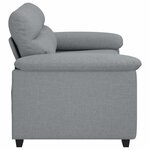 vidaXL Canapé à 2 places gris clair 160x81x84 cm tissu