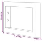 vidaXL Supports d'étagères pour lavabo 2 Pièces noir rectangulaire acier