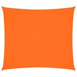vidaXL Voile de parasol Tissu Oxford rectangulaire 2 5x3 m Orange