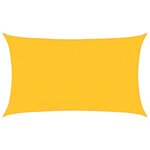 vidaXL Voile d'ombrage 160 g/m² rectangulaire jaune 5x8 m PEHD