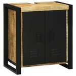 vidaXL Ensemble de mobilier de salle de bain avec stockage 2 Pièces