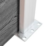 vidaXL Clôture de jardin WPC 353x186 cm Gris
