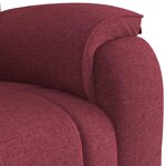 vidaXL Fauteuil de massage inclinable Rouge bordeaux Tissu
