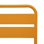 vidaXL Chaises de jardin pliantes 2 pièces Jaune Moutarde 42x52x82 cm Acier thermolaqué