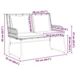 vidaXL Ensemble de salle à manger pour jardin 3 Pièces Noir  Anthracite
