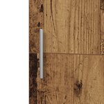 vidaXL Meuble Haut Bois Ancien 45x42.5x185 cm Bois d'ingénierie