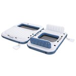 Bestway Île flottante Hydro-Force 2 Pièces Blanc et bleu PVC