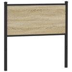 vidaXL Tête de lit sonoma 90 cm bois d'ingénierie et acier