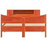 vidaXL Cadre de lit sans matelas cire marron 150x200cm bois pin massif