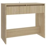 vidaXL Table console chêne sonoma 89x41x76 5 cm bois d'ingénierie