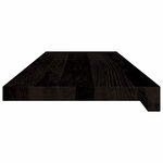 vidaXL Marches d'escalier 12 Pièces marron foncé 80x30x2 cm chêne massif