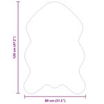 vidaXL Tapis en Fourrure Synthétique de Lapin Olite Beige 80 x 120 cm