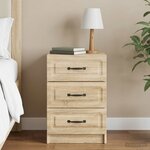 vidaXL Cabinet de chevet Chêne Sonoma 43 x 41 x 63 5 cm