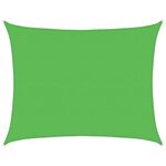 vidaXL Voile d'ombrage 160 g/m² Vert clair 6x8 m PEHD