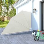 vidaXL Auvent latéral pliable de balcon Crème 160 x 240 cm
