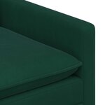 vidaXL Canapé Vert foncé 126 x 81 x 87 5 cm