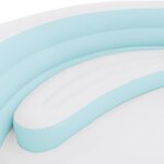 INTEX Flotteur Lounge de Piscine avec Auvent Bleu Clair et Blanc