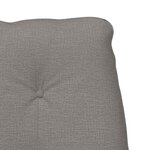 vidaXL Fauteuil relaxant Taupe 69 x 74 x 93 cm tissu