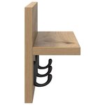 vidaXL Porte-manteau mural chêne artisanal 40 x 10.5 x 18 cm
