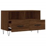 vidaXL Meuble TV Chêne marron 80x36x50 cm Bois d'ingénierie