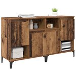 vidaXL Buffets 2 Pièces Bois Ancien 60 x 35 x 70 cm Bois d'ingénierie